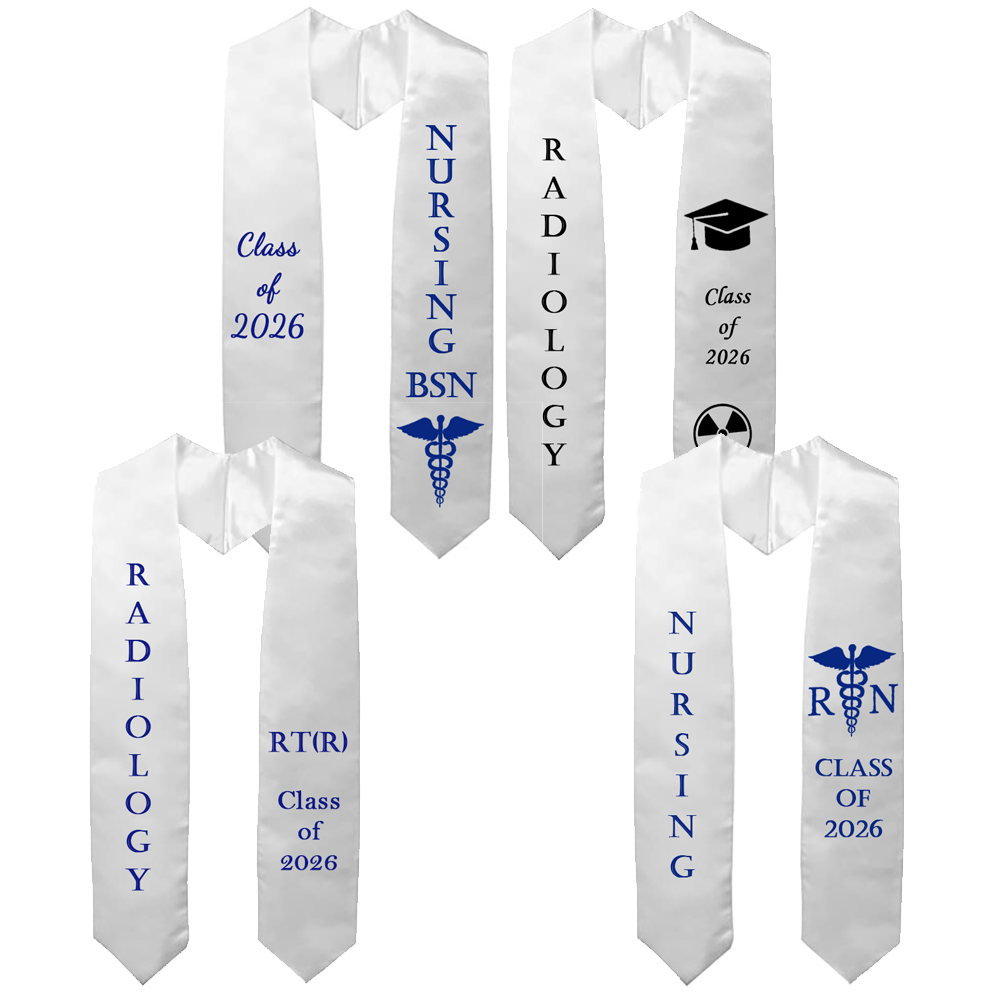 Xray Tech Accessories - Graduation Stole for Radiology/RN Class of