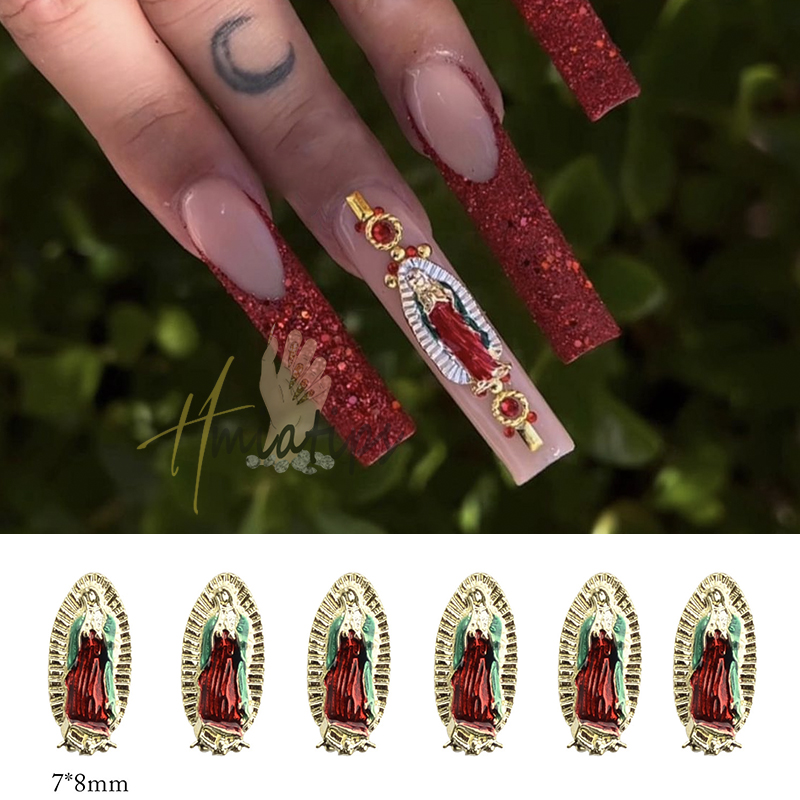 Trending Tech Accessories - Nail Art Charm Alloy Virgin Mary
