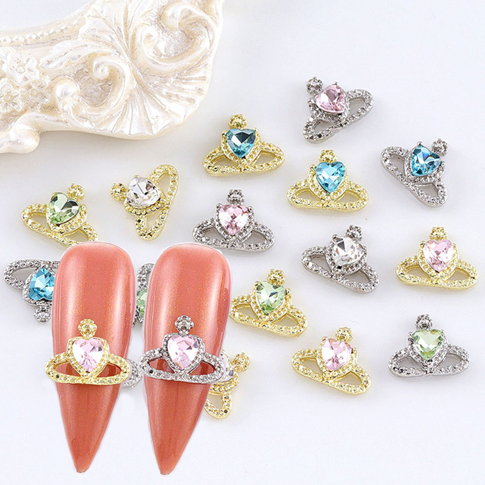 Trending Tech Accessories - 10Pcs/lot 3D Alloy Planet Nail Art