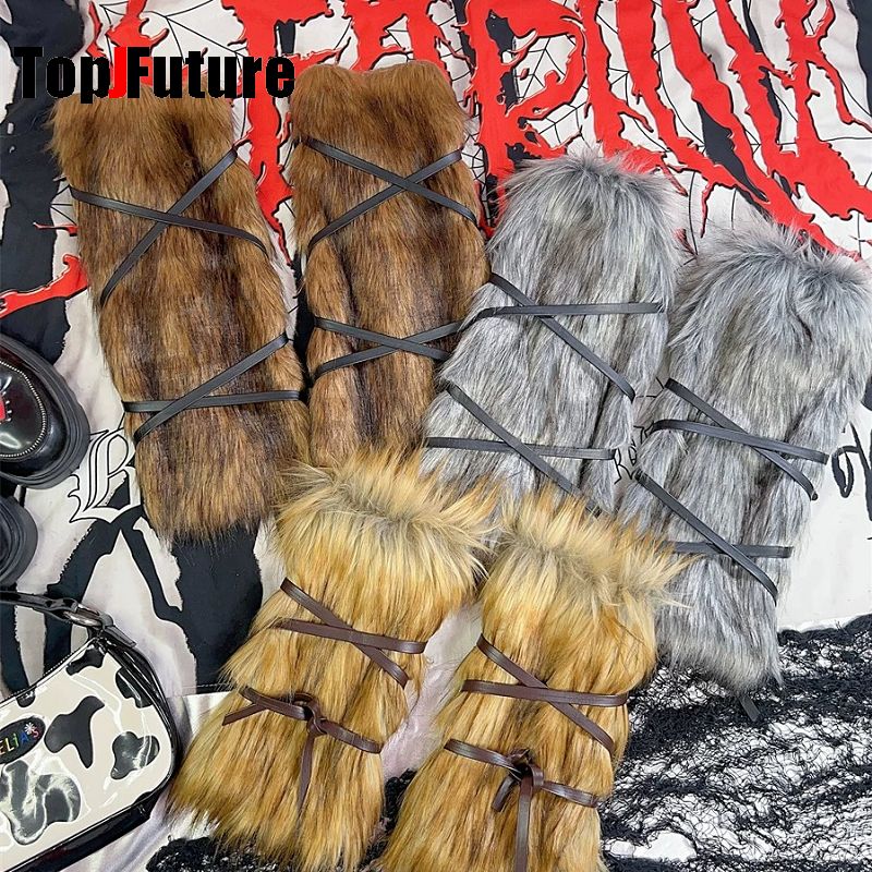 Y2K Tech Accessories - Y2K Hot Girl Subculture Faux Fur
