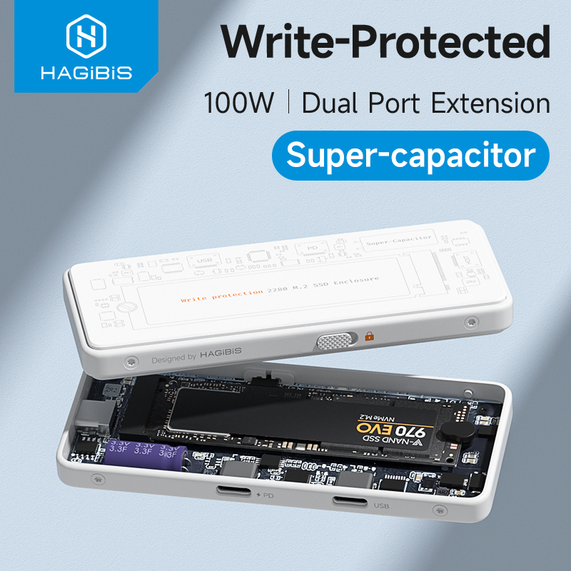 Portable Ssd Enclosure - Hagibis M.2 NVMe SSD Enclosure Write