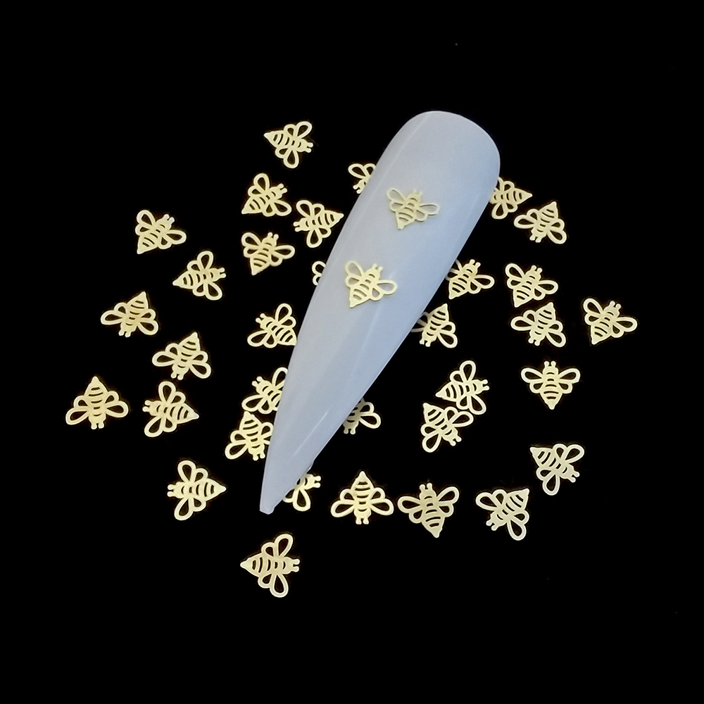 100pcs Gold Butterfly Metal Na - Trending Tech Accessories ulasan dan harga