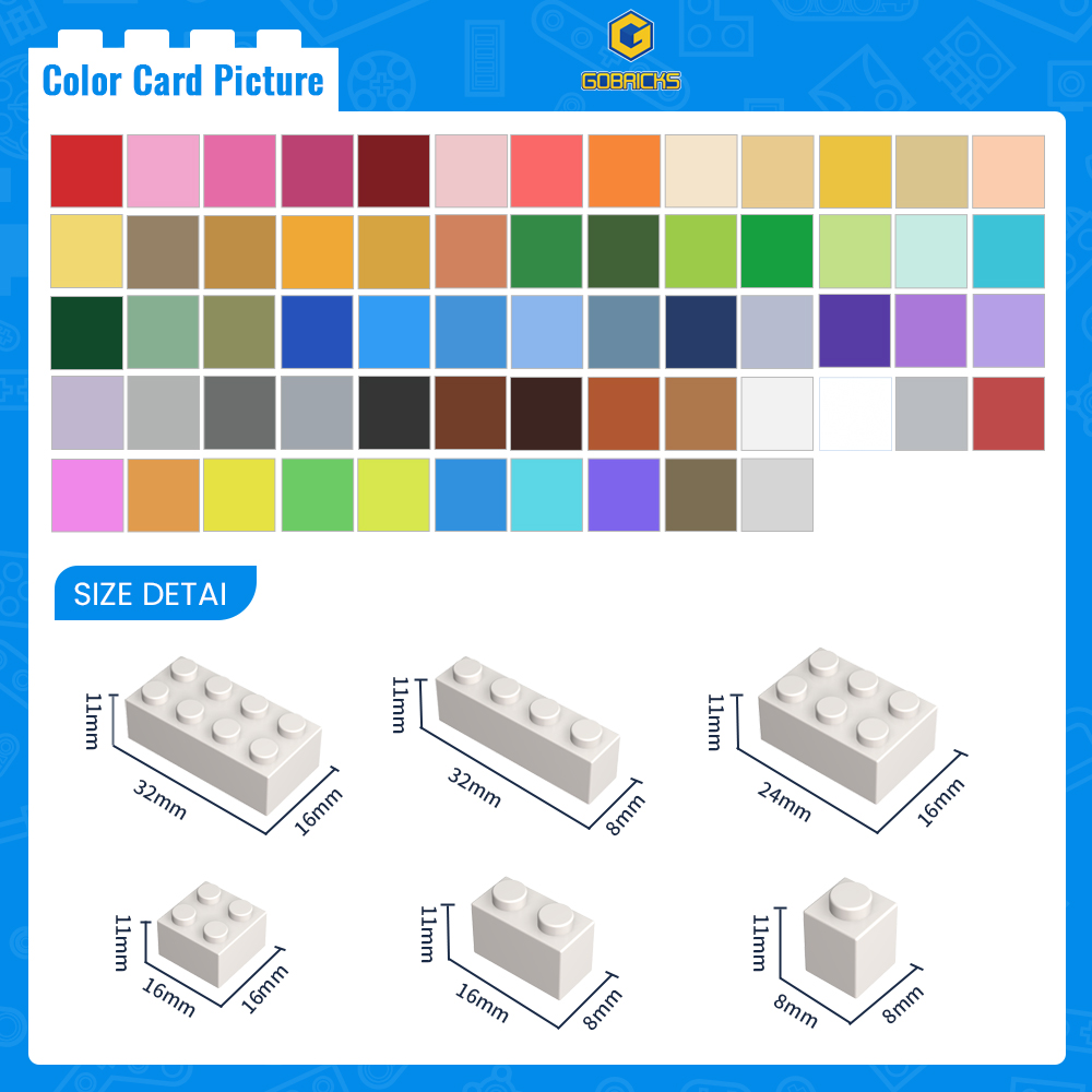 Gobricks 50pcs 3001 MOC Access - Tech Accessories To Gift ulasan dan harga