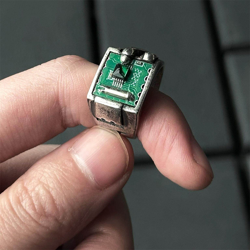Tech Inspired PCB Pattern Ring - Tech Accessories Industry ulasan dan harga