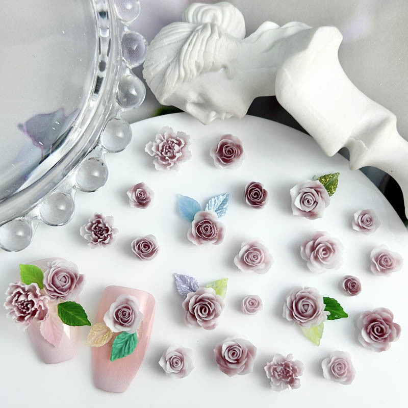 30PCS 4-11mm 3D Acrylic Rose N - Trending Tech Accessories ulasan dan harga