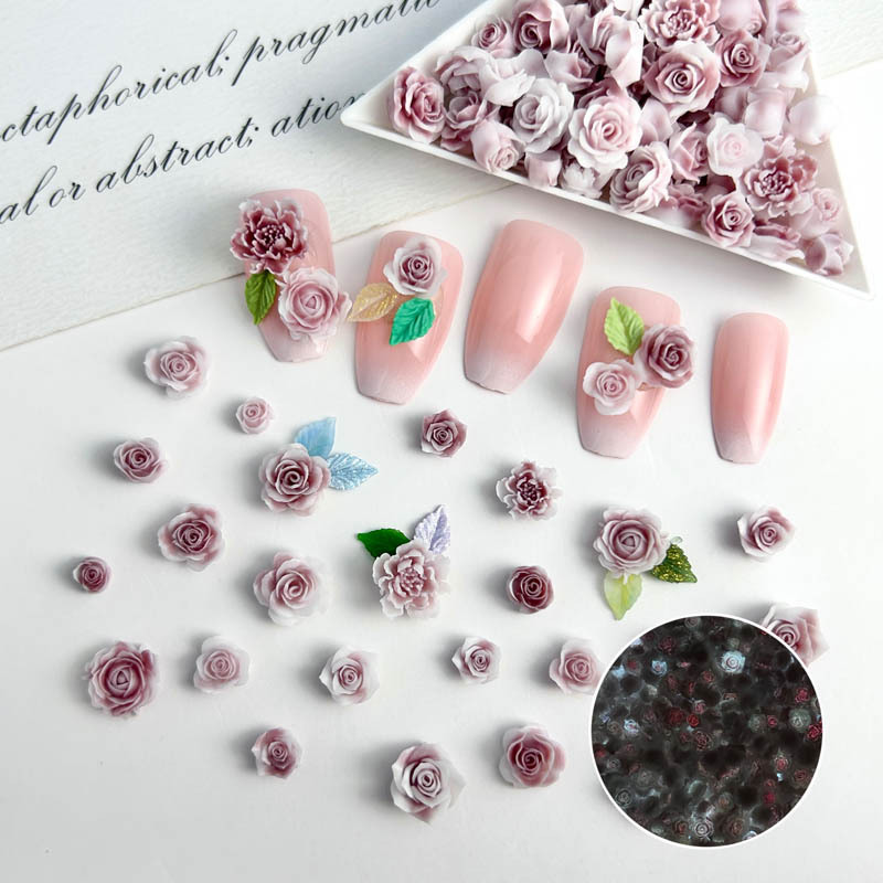 30PCS 4-11mm 3D Acrylic Rose N - Trending Tech Accessories ulasan dan harga