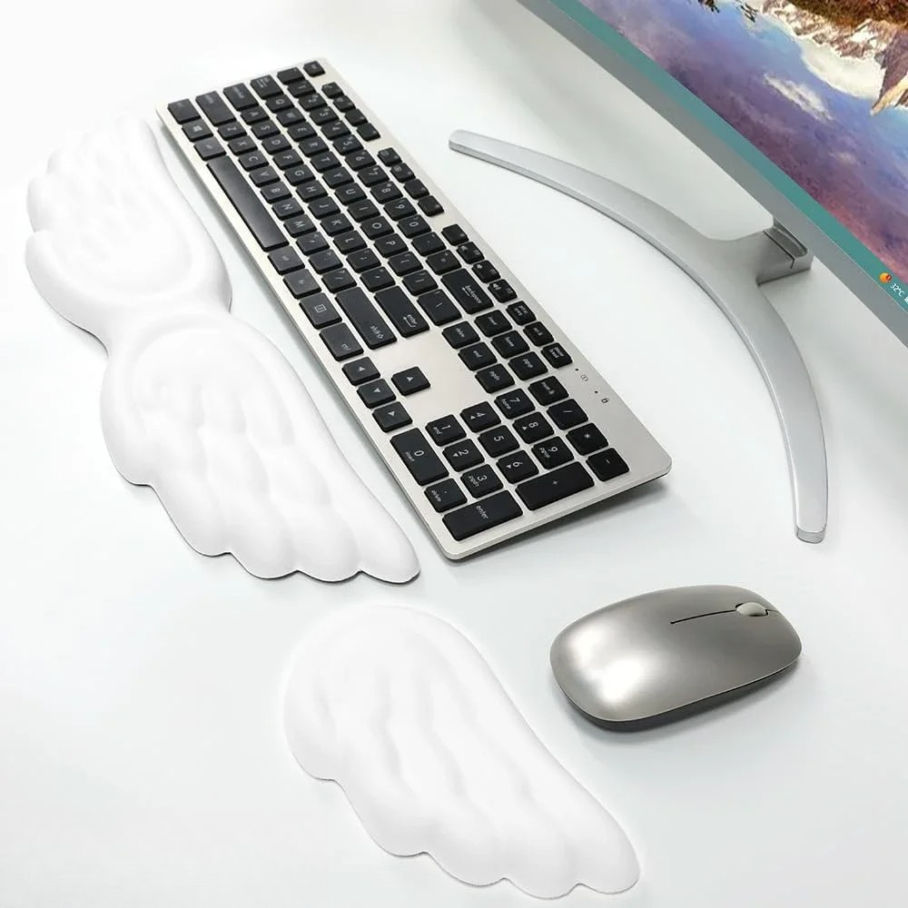 Mousepad Ergonomic Angel Keybo - Keyboard Wrist Pad Leather ulasan dan harga