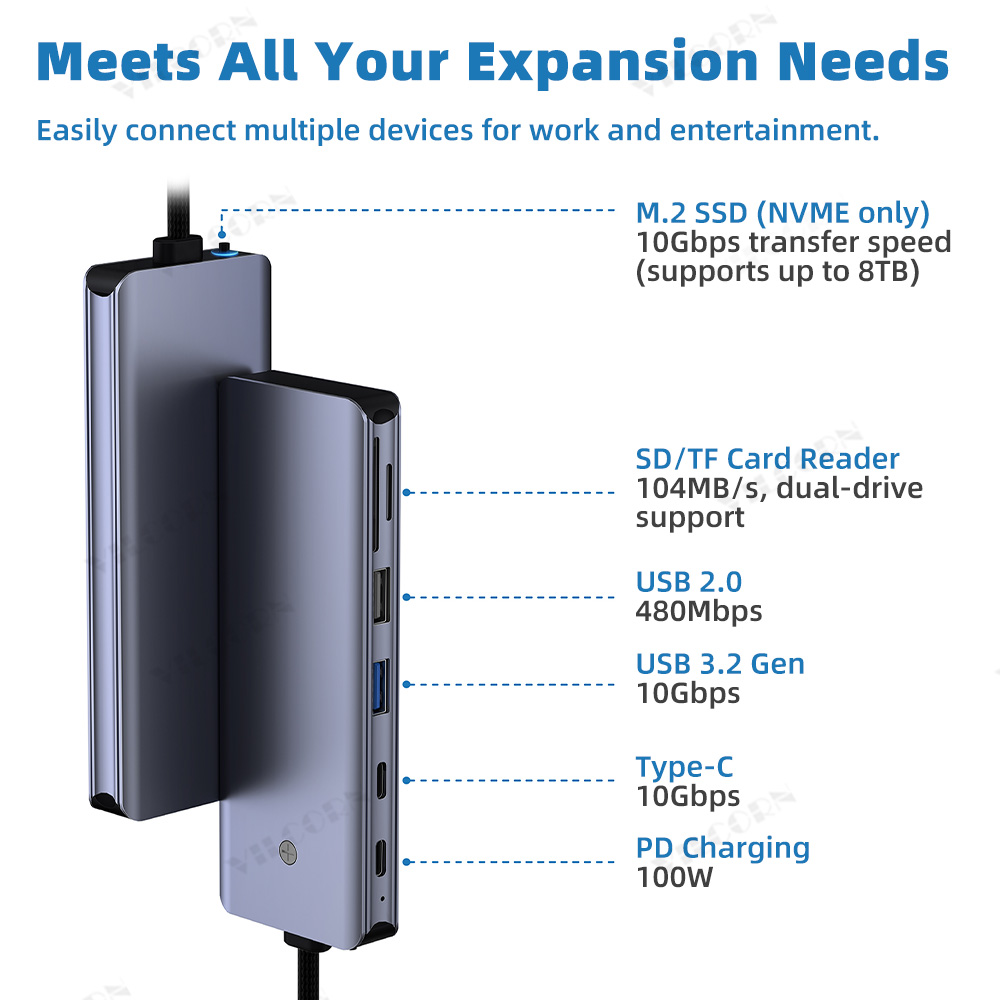 7in1 USB C Hub For MacBook Pro - Portable Ssd Enclosure ulasan dan harga