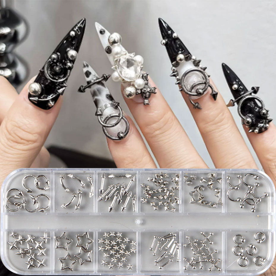 12 Grids Y2K Silvery Golden Pu - Y2K Tech Accessories ulasan dan harga