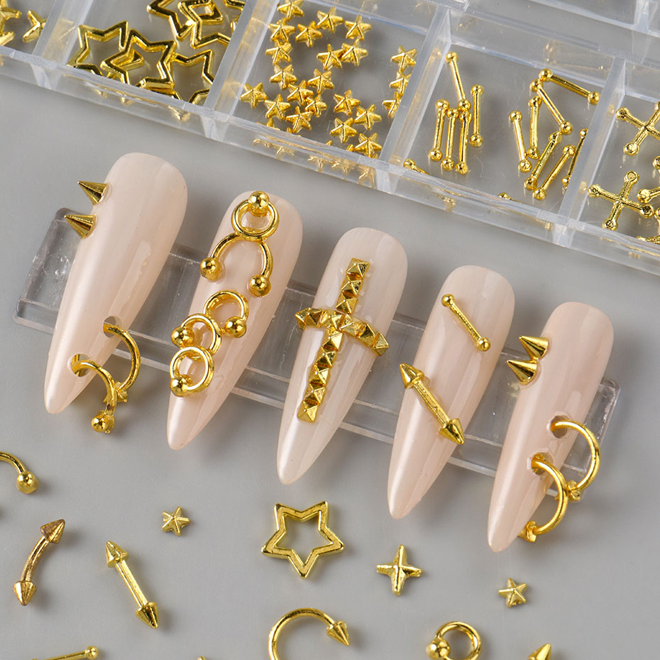 12 Grids Y2K Silvery Golden Pu - Y2K Tech Accessories ulasan dan harga