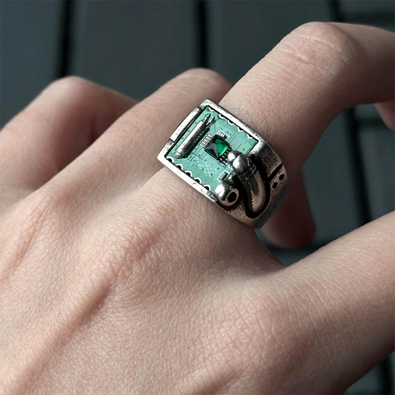 Retro Tech PCB Ring Jewelry Ac - Tech Accessories Industry ulasan dan harga