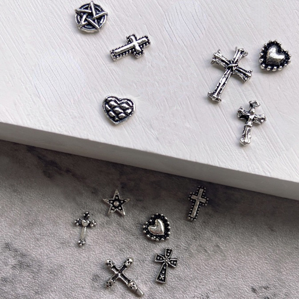 50pcs Mini Alloy Cross Nail Ar - Trending Tech Accessories ulasan dan harga