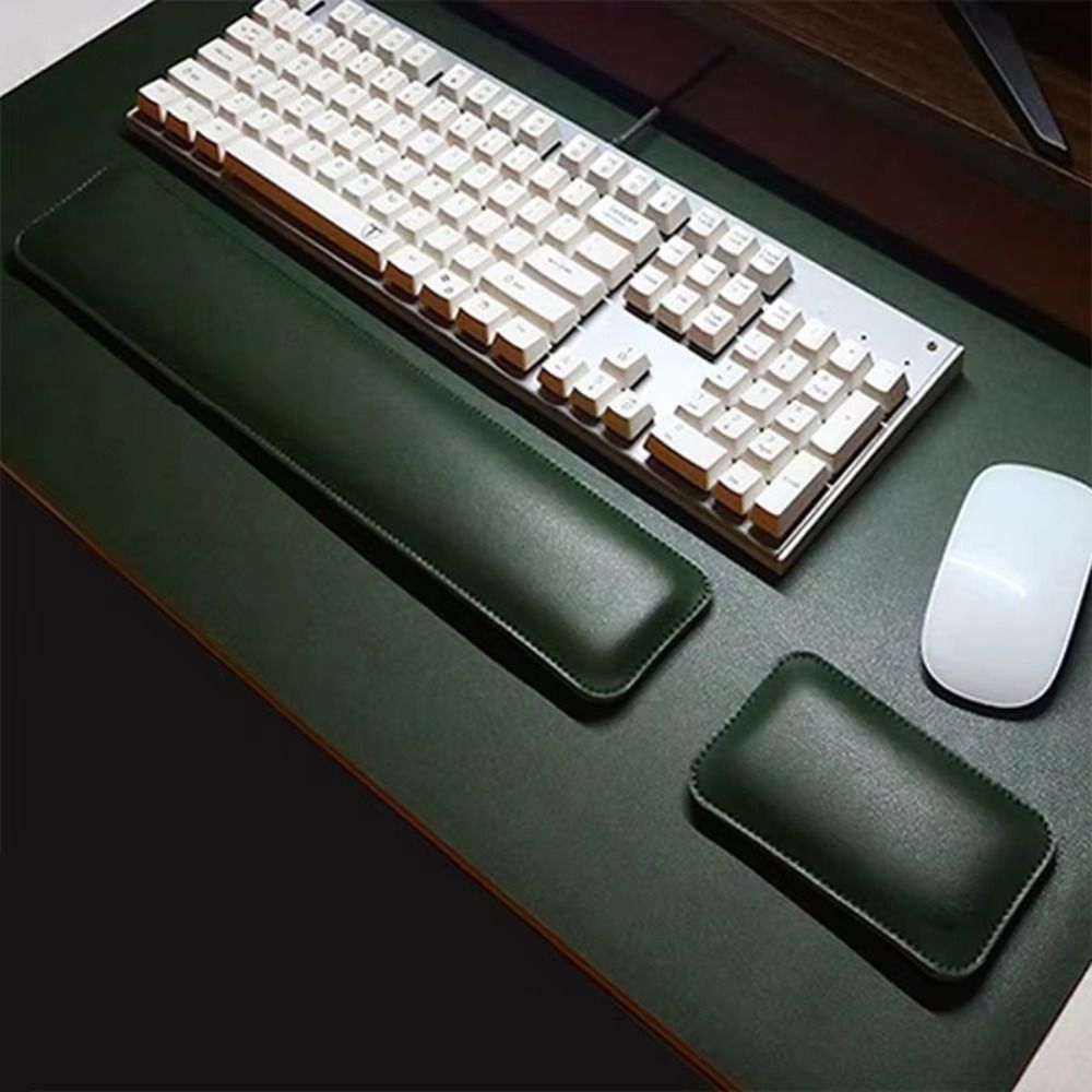 Durable Portable Leather Mouse - Keyboard Wrist Pad Leather ulasan dan harga