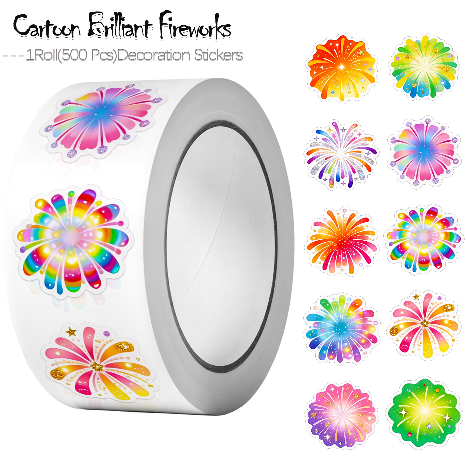 500Pcs Cartoon Brilliant Firew - Tech Accessories To Gift ulasan dan harga