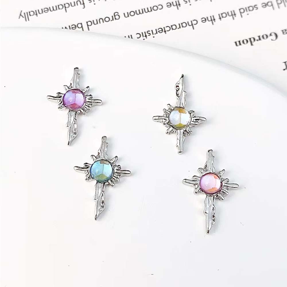 10Pcs Aurora Cross Star Nail A - Trending Tech Accessories ulasan dan harga