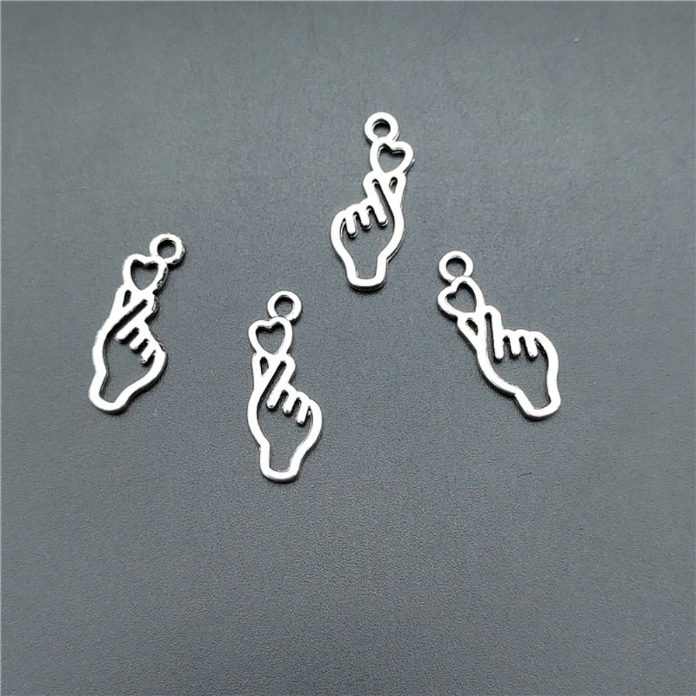 10-100pcs Finger Heart Diy Jew - Y2K Tech Accessories ulasan dan harga