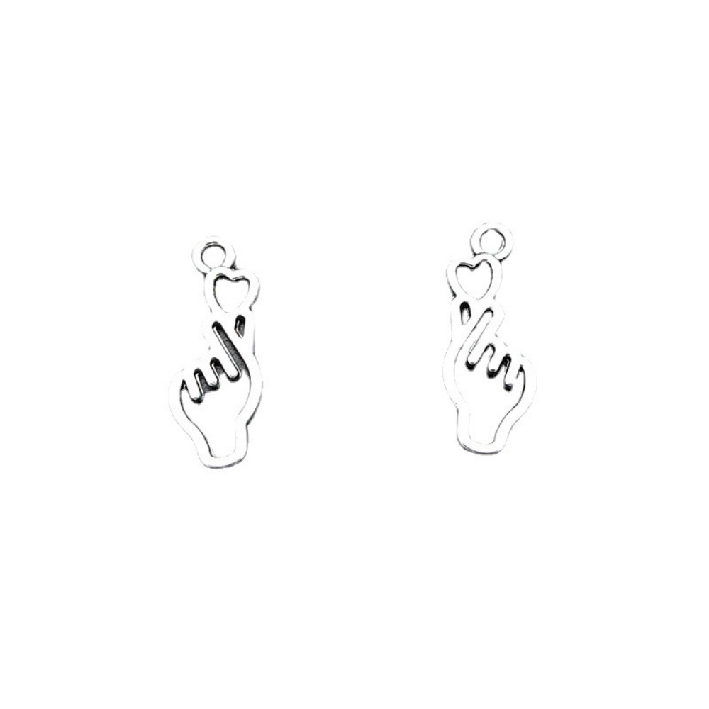 10-100pcs Finger Heart Diy Jew - Y2K Tech Accessories ulasan dan harga