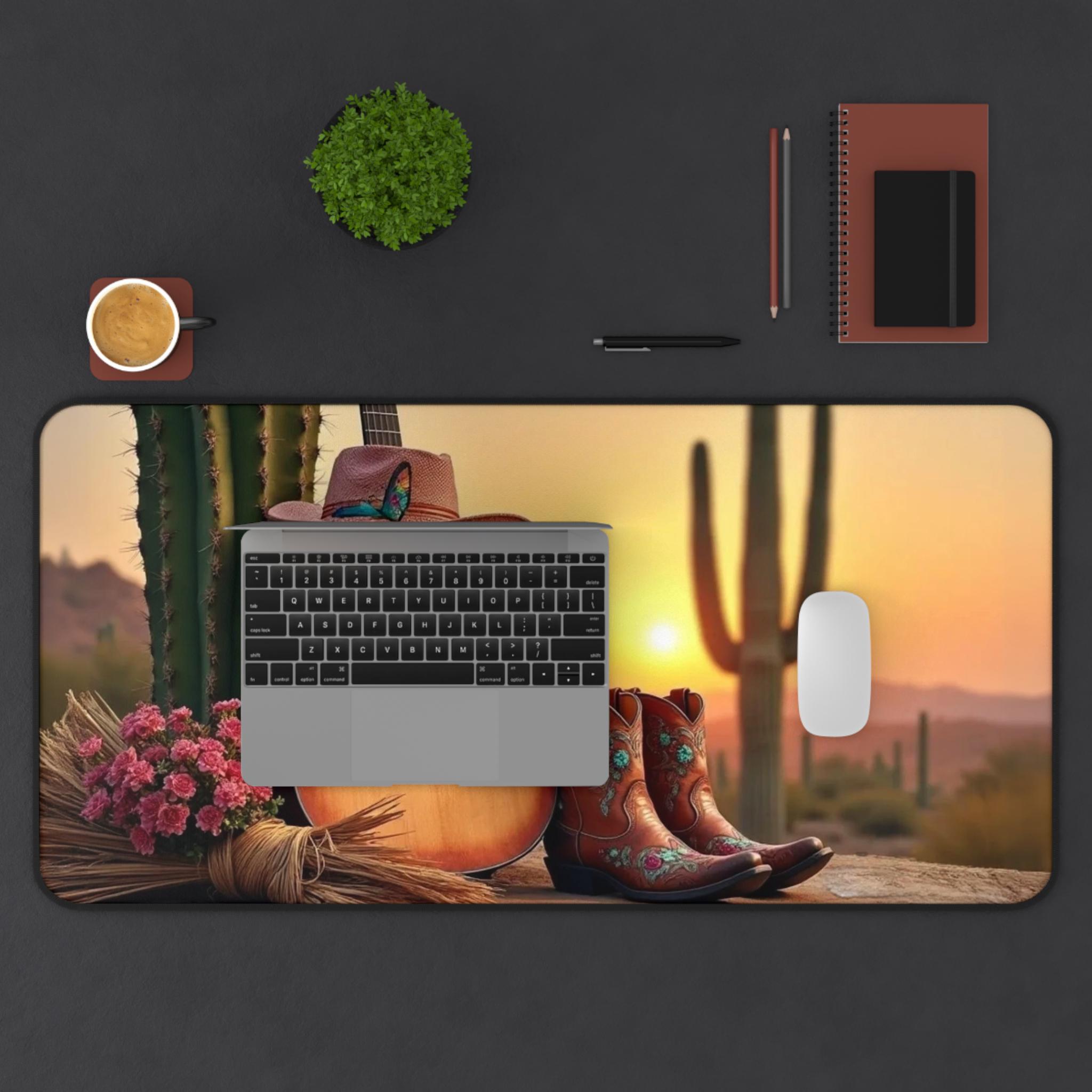 Desert Guitar Mouse Pad, Cactu - Tech Accessories To Gift ulasan dan harga