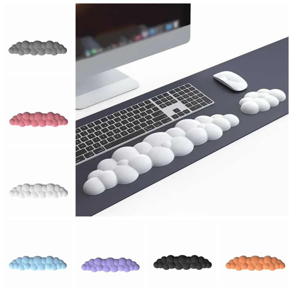 Soft Cloud Shaped Keyboard Wri - Keyboard Wrist Pad Leather ulasan dan harga