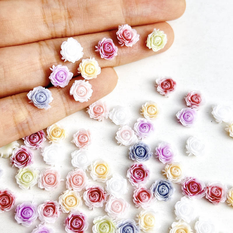 30PCS 8MM 3D Acrylic Rose Flow - Trending Tech Accessories ulasan dan harga