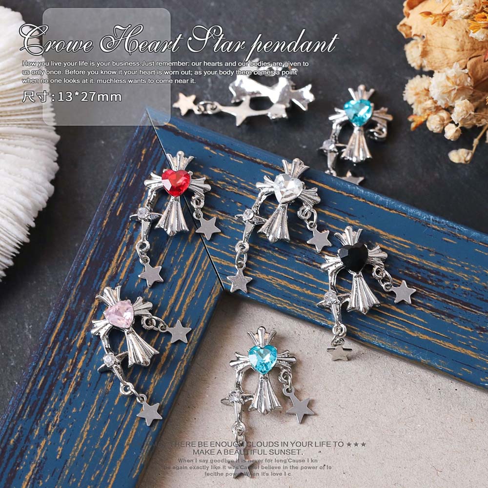 10pcs Retro Cross Chain Nail A - Trending Tech Accessories ulasan dan harga