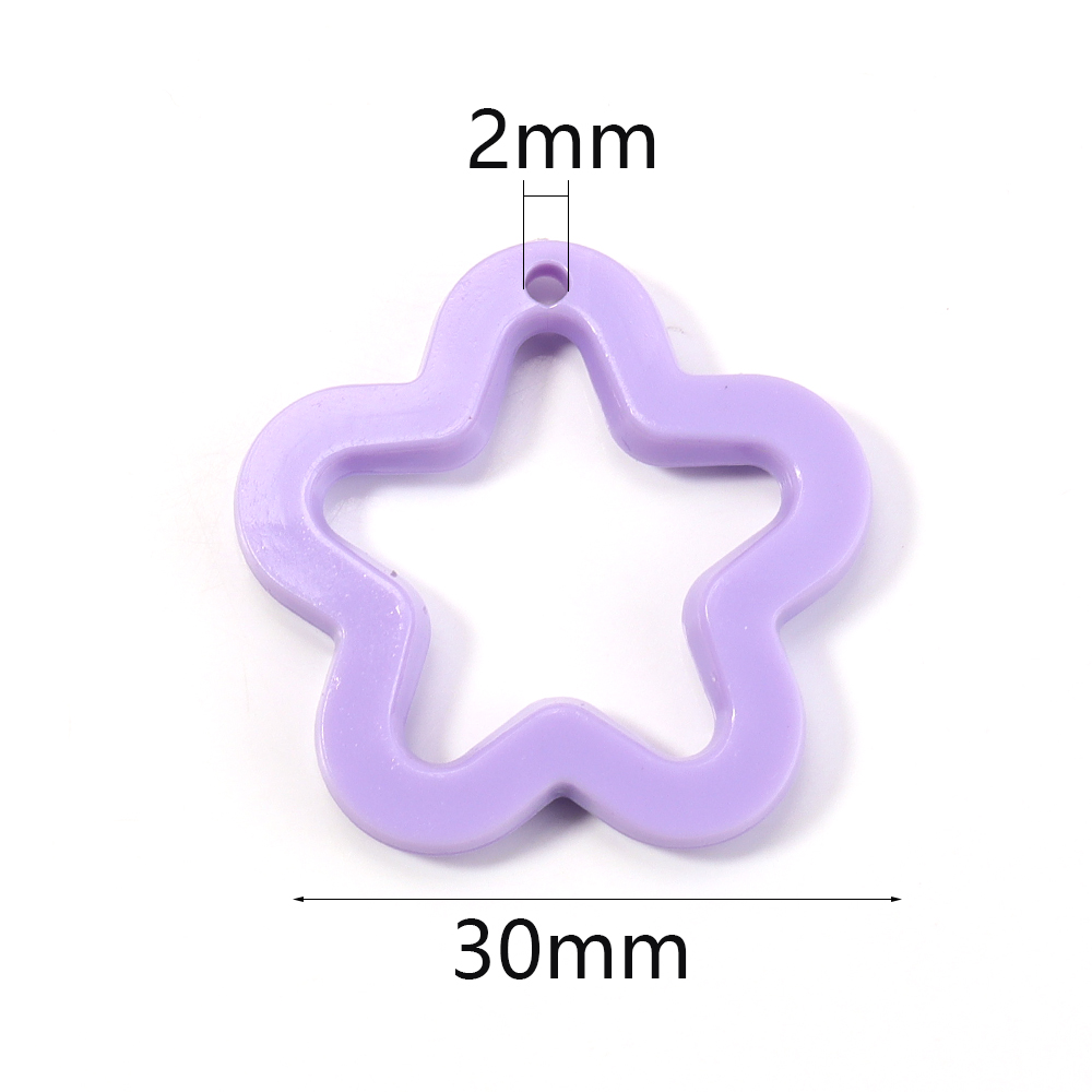 30pcs/lot Colorful Acrylic Sta - Y2K Tech Accessories ulasan dan harga